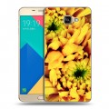 Дизайнерский силиконовый чехол для Samsung Galaxy A9 Монохромные цветы
