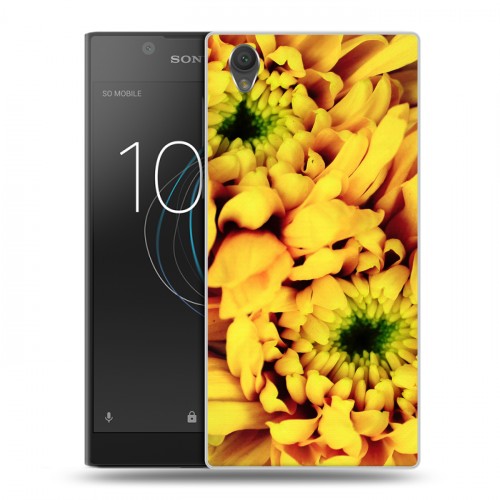 Дизайнерский пластиковый чехол для Sony Xperia L1 Монохромные цветы