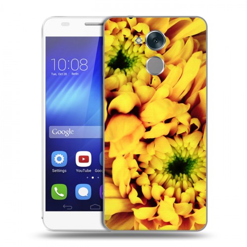 Дизайнерский пластиковый чехол для Huawei Honor 6C Монохромные цветы