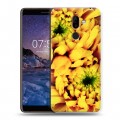 Дизайнерский пластиковый чехол для Nokia 7 Plus Монохромные цветы