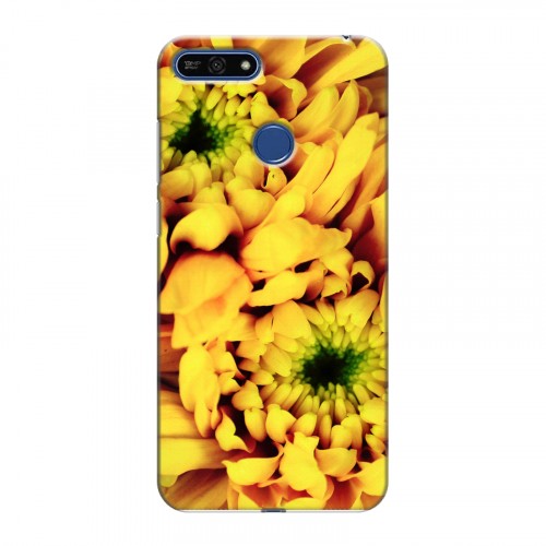 Дизайнерский силиконовый чехол для Huawei Honor 7A Pro Монохромные цветы