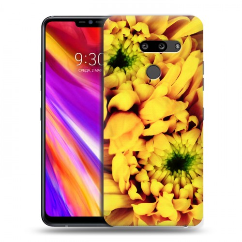 Дизайнерский пластиковый чехол для LG G8 ThinQ Монохромные цветы