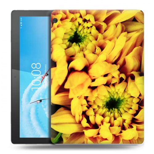 Дизайнерский силиконовый чехол для Lenovo Tab M10 Монохромные цветы