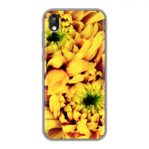 Дизайнерский силиконовый чехол для Huawei Honor 8s Монохромные цветы
