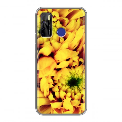 Дизайнерский силиконовый чехол для Tecno Camon 15 Монохромные цветы
