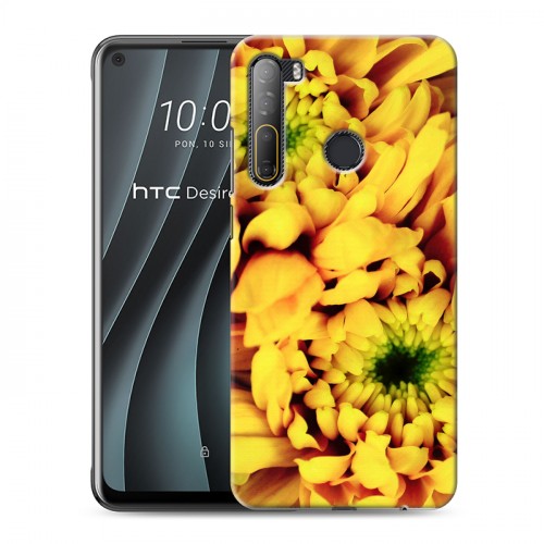 Дизайнерский силиконовый чехол для HTC Desire 20 Pro Монохромные цветы