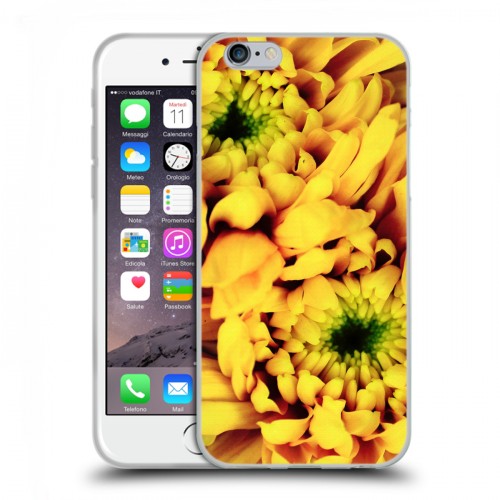 Дизайнерский пластиковый чехол для Iphone 6/6s Монохромные цветы