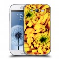 Дизайнерский пластиковый чехол для Samsung Galaxy Grand Монохромные цветы