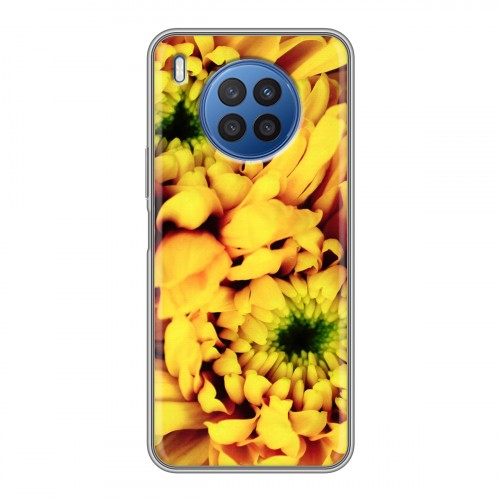 Дизайнерский пластиковый чехол для Huawei Nova 8i Монохромные цветы