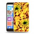 Дизайнерский пластиковый чехол для Nokia Lumia 1320 Монохромные цветы