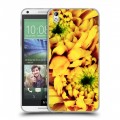 Дизайнерский пластиковый чехол для HTC Desire 816 Монохромные цветы
