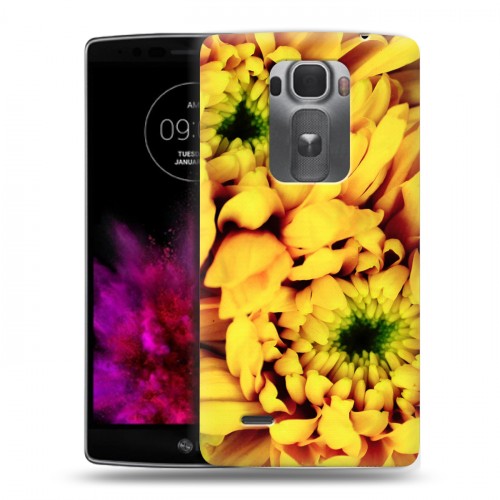 Дизайнерский пластиковый чехол для LG G Flex 2 Монохромные цветы