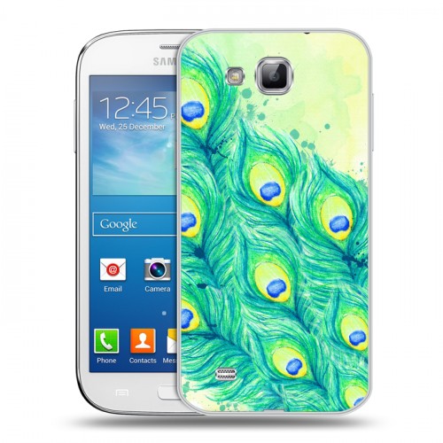 Дизайнерский пластиковый чехол для Samsung Galaxy Premier Перья павлина