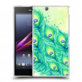 Дизайнерский пластиковый чехол для Sony Xperia Z Ultra  Перья павлина