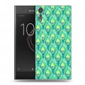 Дизайнерский пластиковый чехол для Sony Xperia XZs Перья павлина