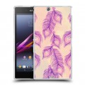 Дизайнерский пластиковый чехол для Sony Xperia Z Ultra  Перья павлина