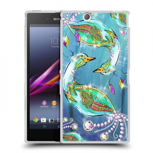 Дизайнерский пластиковый чехол для Sony Xperia Z Ultra  Блистающий павлин