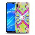 Дизайнерский пластиковый чехол для Huawei Y6 (2019) Блистающий павлин