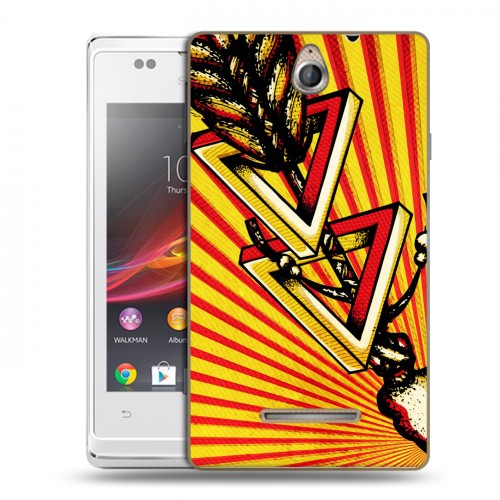 Дизайнерский пластиковый чехол для Sony Xperia E Мистика треугольника