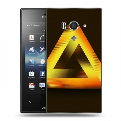 Дизайнерский пластиковый чехол для Sony Xperia acro S Мистика треугольника