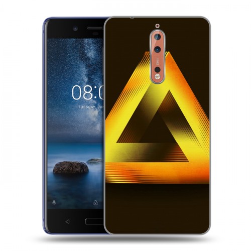 Дизайнерский пластиковый чехол для Nokia 8 Мистика треугольника