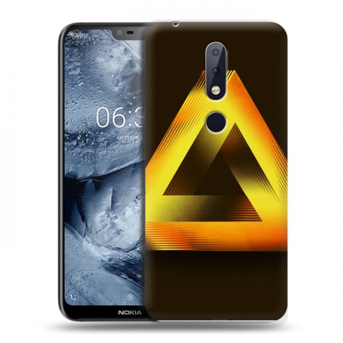 Дизайнерский пластиковый чехол для Nokia 6.1 Plus Мистика треугольника