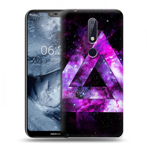 Дизайнерский пластиковый чехол для Nokia 6.1 Plus Мистика треугольника