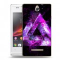 Дизайнерский пластиковый чехол для Sony Xperia E Мистика треугольника