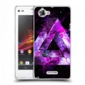 Дизайнерский пластиковый чехол для Sony Xperia L Мистика треугольника