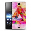 Дизайнерский пластиковый чехол для Sony Xperia TX Мистика треугольника