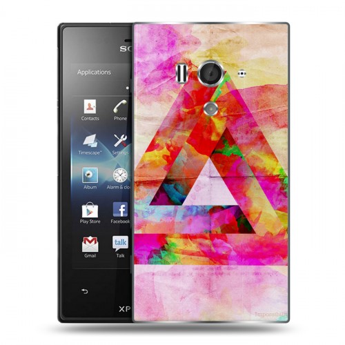 Дизайнерский пластиковый чехол для Sony Xperia acro S Мистика треугольника