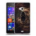 Дизайнерский пластиковый чехол для Microsoft Lumia 540 Коллаж с животными