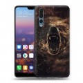 Дизайнерский силиконовый с усиленными углами чехол для Huawei P20 Pro Коллаж с животными