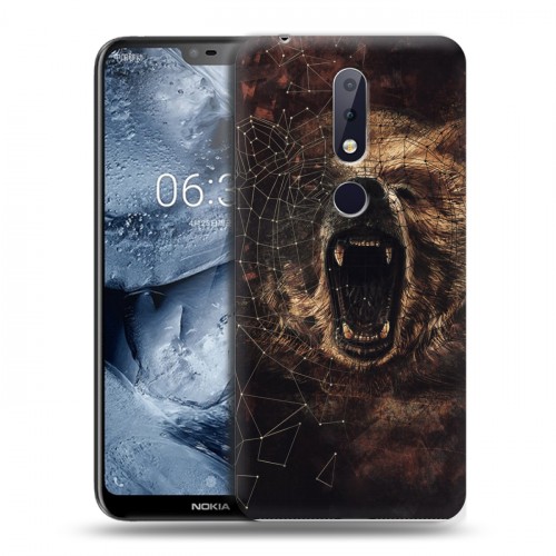 Дизайнерский пластиковый чехол для Nokia 6.1 Plus Коллаж с животными