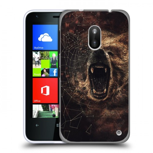 Дизайнерский пластиковый чехол для Nokia Lumia 620 Коллаж с животными