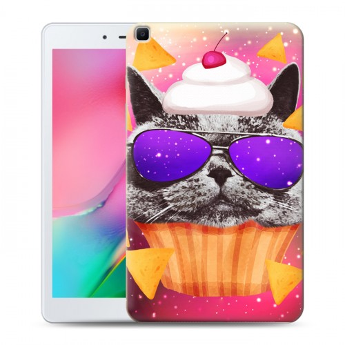 Дизайнерский силиконовый чехол для Samsung Galaxy Tab A 8.0 (2019) Космик кошки