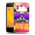 Дизайнерский пластиковый чехол для LG Google Nexus 4 Космик кошки