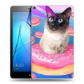 Дизайнерский силиконовый чехол для Huawei MediaPad T3 8 Космик кошки
