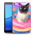 Дизайнерский силиконовый чехол для Huawei MediaPad M5 lite 8 Космик кошки