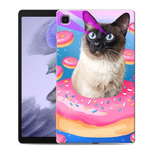 Дизайнерский силиконовый чехол для Samsung Galaxy Tab A7 lite Космик кошки