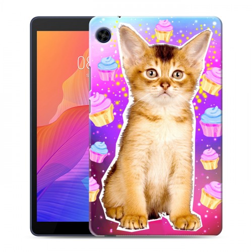 Дизайнерский силиконовый чехол для Huawei MatePad T8 Космик кошки