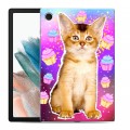 Дизайнерский силиконовый чехол для Samsung Galaxy Tab A8 10.5 (2021) Космик кошки