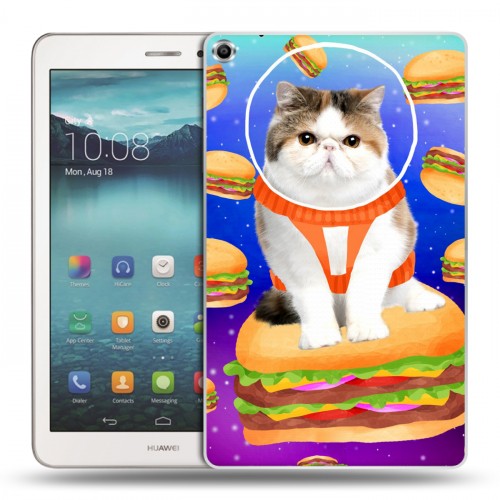 Дизайнерский силиконовый чехол для Huawei MediaPad T1 8.0 Космик кошки