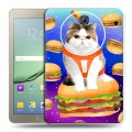 Дизайнерский силиконовый чехол для Samsung Galaxy Tab S2 8.0 Космик кошки