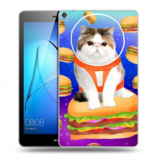 Дизайнерский силиконовый чехол для Huawei MediaPad T3 8 Космик кошки