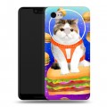 Дизайнерский силиконовый чехол для Google Pixel 3 XL Космик кошки