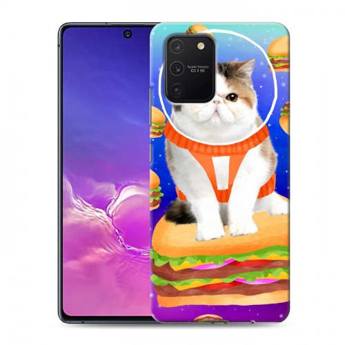 Дизайнерский пластиковый чехол для Samsung Galaxy S10 Lite Космик кошки