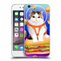 Дизайнерский пластиковый чехол для Iphone 6/6s Космик кошки