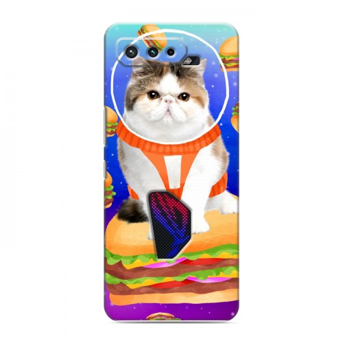 Дизайнерский силиконовый чехол для ASUS ROG Phone 5 Космик кошки