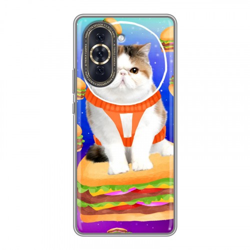 Дизайнерский пластиковый чехол для Huawei Nova 10 Космик кошки